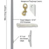 Powder Coat - United Standing - External Single Revolving Rope Halyard Flag Pole - Image 2