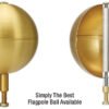 Powder Coat Flag Pole Ball 1/2''
